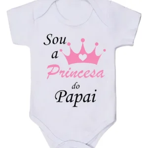 d nq np 2x 843443 mlb111925089704 062026 f body beb m curta frase sou a princesa do papai do rn ao gg